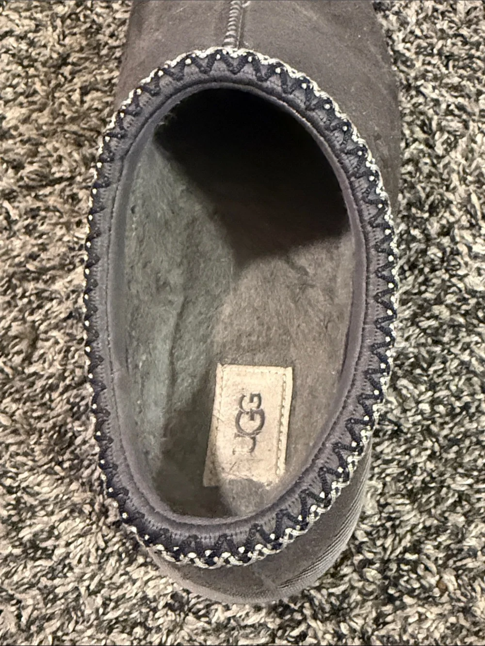 UGG Gray Suede Slip-On Loafers
